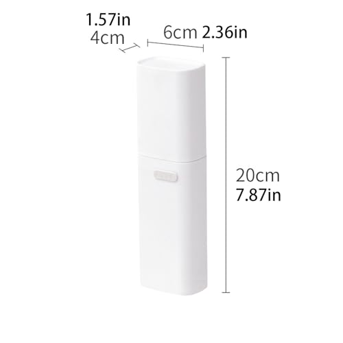 Estojo para escova de dentes de viagem | Organizador minimalista de pasta de dente com design de vid