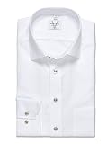 Marvelis Herren Businesshemd Langarm 720814,Einfarbig,Modern Fit,New Kent,Weiss 00,42