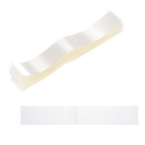 Image of PATIKIL 175x28mm PVC Perforated Shrink Bands, 1000Pcs 0.05 mm /2 Mil Thickened Heat Shrink Seal Wrap Fit for 4 inch-4.25 inch Cap Diameter Essential Oil Bottles Jars Cans Tin, Clear