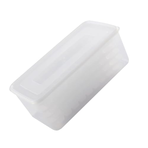Molde cuadrado transparente para cubitos de hielo con tapa