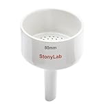 StonyLab Porcelain Buchner Funnel 80mm, Porcelain Buchner Filter Funnel OD 8cm for Laboratory