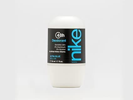 Image of Nike Ultra Blue Deodorant Roll-On for Men - Long Lasting Freshness, 50ml