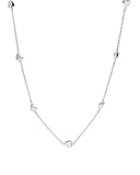 Purelei Alohi Heart Kette Damen (Silber) – Halskette Damen aus langlebigem Edelstahl – Wasserfeste Halskette – 40-45 cm Länge verstellbar – Schmuck für deinen individuellen Look