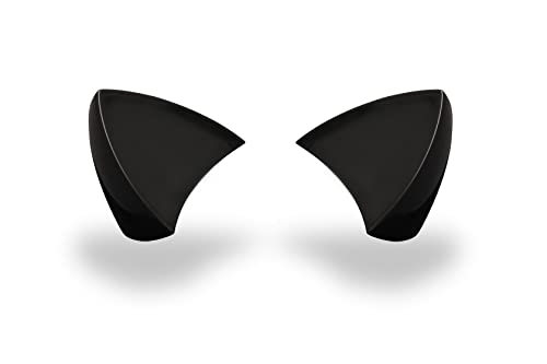 Helmet Flair® MagNeatOhz™ Black Cat Ears for Helmet | Made in USA | Kitty Ear Helmet Accessory for Motorcycle Helmet, Bike Helmet, Ski Helmet | Magnetic & Interchangeable | Pair (Helmet Not Included)