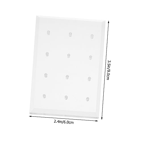 Base acrílica para manicura 2 piezas transparente miniatura 2