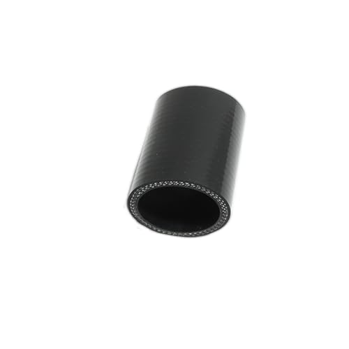 I33T Automotive Silicone Tubing,1.5" (38mm) ID Straight Hose，3"(76mm) Leg Length，3-Ply High Performance Coupler Universal Silicone Hose (Black)