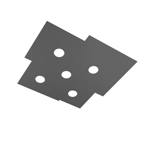 Plafonnier carré Toplight luxueux luminaire plat anthracite 5 lumières