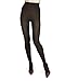 Melas Microfiber Opaque Control Top Tights AT-636 (Small/Medium, Black)