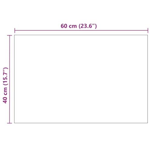 Miroir mural rectangulaire facile d'entretien pour petite pièce - 8