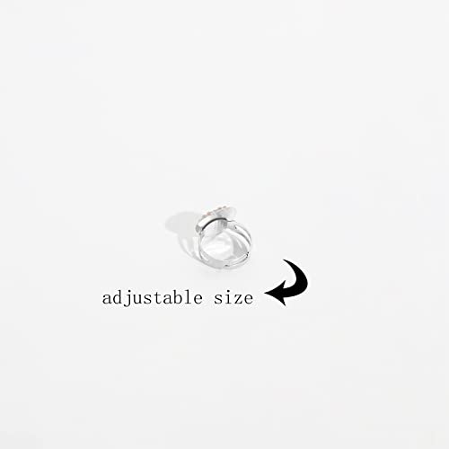 NEWITIN 7 Pieces-100 Pieces Cute Rings for Girls Crystal Ring Girl Pretend Play and Dress up Rings Adjustable Ring Kids Jewelry Little Girl Gift for Girls Kids3