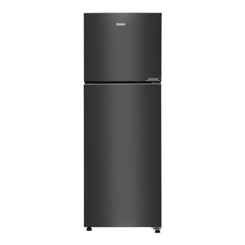 Image of Haier 240 L, 2 Star, GE Black Finish Top Mounted Frost Free Refrigerator REF HRF-2902BGB-P