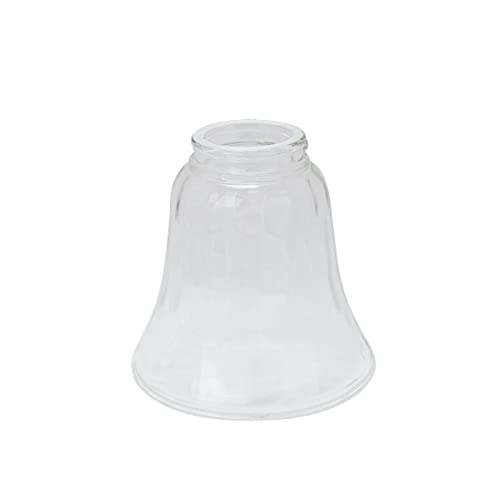 Image of Aspen Creative 23041-4A Contemporary Clear & Hammered Ceiling Fan Glass Shade.2-1 /8 inchFitter.Size:4-3 /4 inchD x 4-3 /4 inchH.4Pcs /Pack