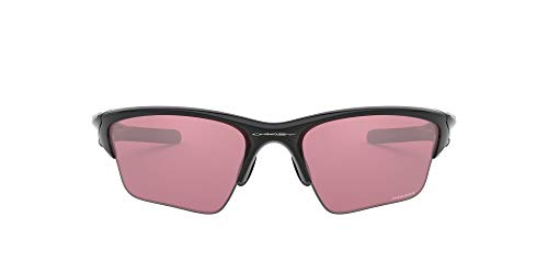 Oakley Men's OO9154 Half Jacket 2.0 XL Rectangular Sunglasses, Polished Black/Prizm Dark Golf, 62 mm