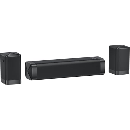 Image of Assistrust Center Channel Speakers Sound Bar, 110W Sound Bar for Smart TV, 2.1CH Centre Channel Soundbar for TV, Bluetooth/ARC/Opt/AUX Connect Surround Sound Deep Bass, 2026 Upgraded
