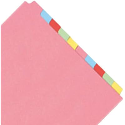Q-Connect 10-Part Subject Divider Multi-Punched A4
