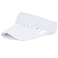 jerbro Unisex Visoren Cap Sonne Hut Golf Tenniskappe mit Sonnenblende Baseball Kappe Baseballmütze Einstellbar Visor Sommer Schirmmütze für Damen Herren (Weiß)