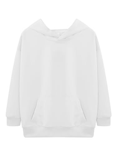 Kids Boys Girls Hoodies Sweatshirts Solid Color Plain Hooded Top Long Sleeve Pullover Fall Winter Outfits3