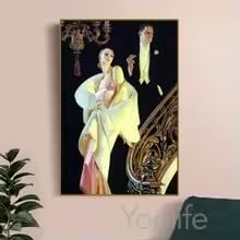 Pintura sobre lienzo de Leyendecker para decorar salones 4