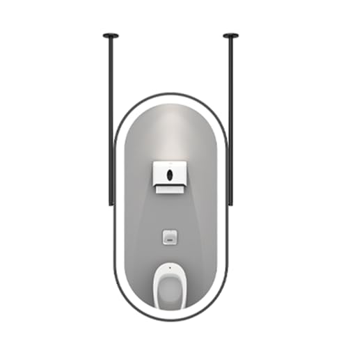 LED���C�g�t���̑ȉ~�`�̓V����t���~���[�A���邳�����\�A���ւ̃N���[�N��Ƃ̑����ɓK���Ă��܂��B(Black,50x90cm)