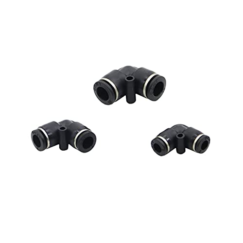 Conector de manguera de PVC en ángulo recto de 6mm a 10mm con unión para goteo 2