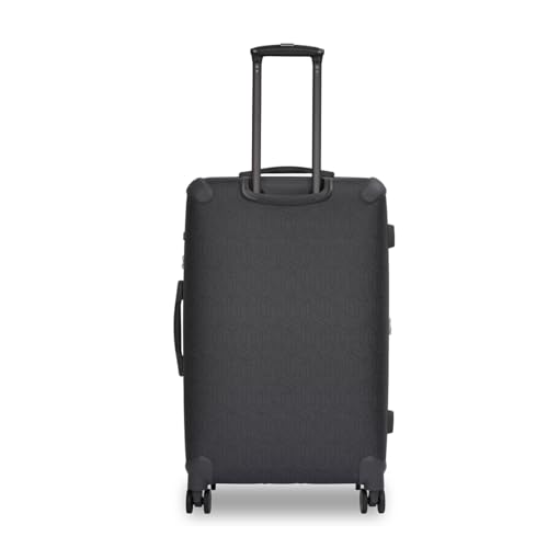 Image of Tommy Hilfiger Jazz Large Soft Luggage - Grey |Check-in Trolley Bag with TSA Lock | 360 Spinner Double Wheels | Telescopic Handle | Expandable | Polyester Shell Suitcase | 115L Capacity | 78cm