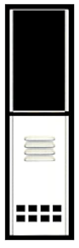 Alpha Communications CM491/008 8-Button Speaker Directory Module, Aluminum; Weather-Resistant Mylar Speaker; Vandal-Resistant Panel and Push Button Actuators