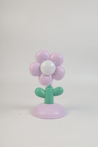 Image of Lexton 7.5 Inch Small Rechargeable Flower LED Table Lamp | Cute Kids Study Desk Lamp with USB Charging Port, Switch Control & Eye-Care Reading Light for Bedroom, Study Table & Bedside