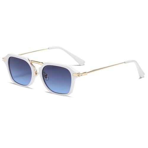 Lunettes de soleil carrées pour femmes aux finitions vintage d'exception