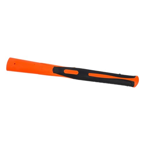 OSALADI Wooden Handle Replacement Mallet Handle Rubber Ripping Grip Sturdy Construction Black Orange 36cm Length