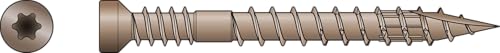 Simpson Strong-Tie FT07112R100 Finish Trim Screw — #7 x 1.5 in. T10, Trim-Head, Quik Guard, Tan (100 unidades) miniatura 6