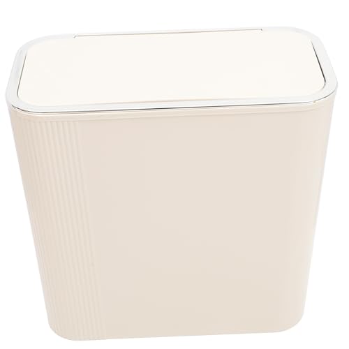 Cubo de basura con tapa delgado para espacios estrechos y baño