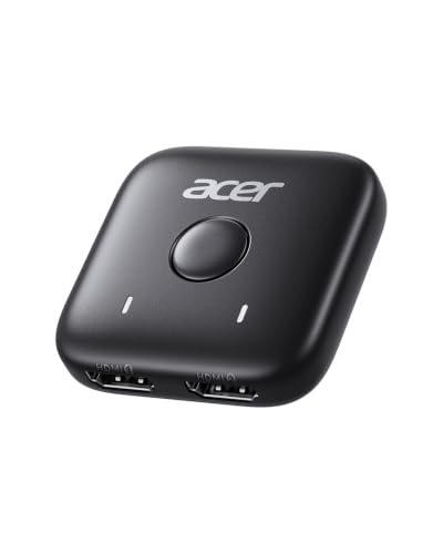 Acer HDMI Switch 2 in 1 Out, 4K60Hz Bidirectional 1 in 2 Out Video Switcher - image 1