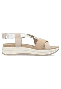 Igi&co IGI&CO 5677611 Damen-Sandale COL BEIGE aus echtem Leder bequem Keilabsatz 4,5 cm Made in Italy Weiß-Silber 38, Weiß Silber, 38 EU Igi&co IGI&CO 5677611 Damen-Sandale COL BEIGE aus echtem Leder bequem Keilabsatz 4,5 cm Made in Italy Weiß-Silber 38, Weiß Silber, 38 EU