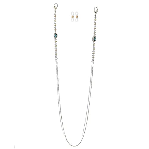 comfortlying Cadenas de anteoñas de la Correa for Las Mujeres Vintage Pearl Mask Cadenas Anti-perdidas Elegante Gafas de retención Cable (Color : Oro, Size : 1) Cover