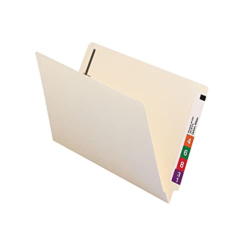 Smead 37110 Heavyweight Folders One Fastener End Tab Legal 11 Point Manila 50/Box #TOP4