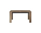 Table avec allonge   STEIN   Rectangulaire   Chene et steam Black   6 personnes   157 / 207 x 90 x 77,8 cm   PARISOT