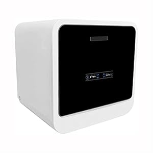 Aanrecht vaatwasser, draagbare vaatwasser Watertank, geen aansluiting nodig, 6 programma’s, 360 ° dubbele spray, mini…