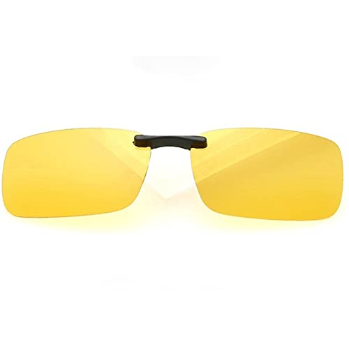 Unisex Polarized Clip On Flip Up Sunglasses Anti-Glare Driving Glasses for Glasses Daily Outdoor - Night Vision Yellow