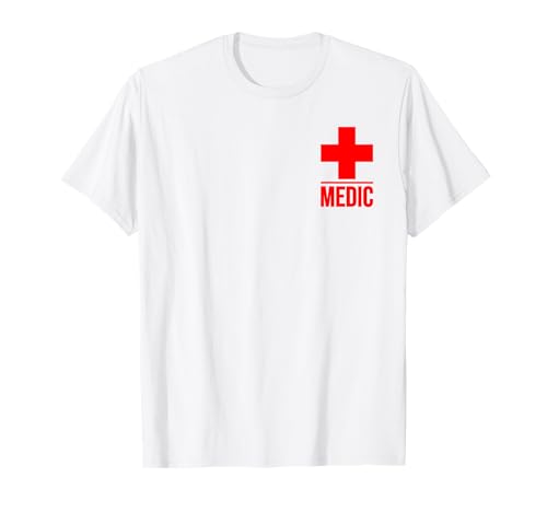 MEDIC CROSS FIRST AID FIRST RESPONDER UNIFORM COSTUME TEE T-Shirt