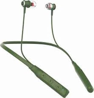 D-50 Neckband Earphones with C-Type Pin, Premium Sound Quality (Green) Price In India