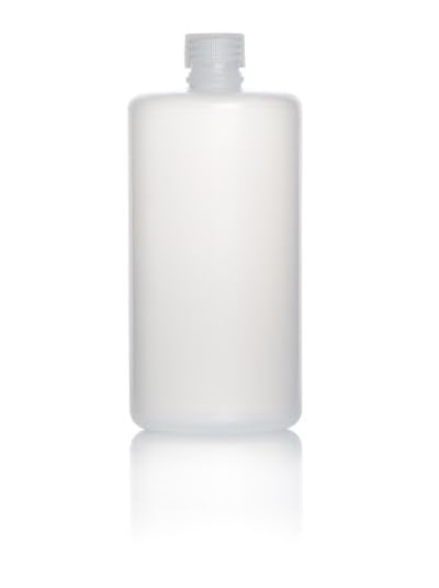 RS PRO Hochdichtes Polyethylen Laborflasche 1L, Ø 90 mm Vorratsflasche Enghalsig, Packung a 5 Stück