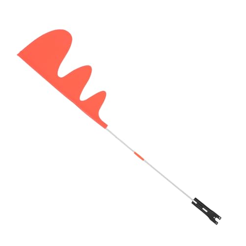 Sosoport High Visibility Bike Trailer Flag Fiberglass Pole Mounting Bracket Orange Warning Flags for Boys and Girls Adults Safety