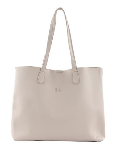 Sac shopper H.I.S écru : grand sac à épaule en toile pour le shopping du quotidien