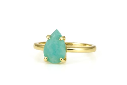 Bagues 14k pour femmes en amazonite à porter au quotidien - 3
