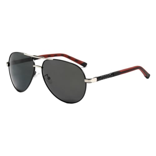 Lunettes de soleil anti-reflet pour hommes en métal optique léger