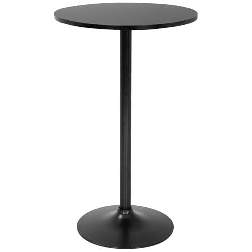 FDW Modern Round Pub Hydraulic Dining Room Home Kitchen Bar Top Tall Table (1, Black) by FDW - Used condition - CA$90.90