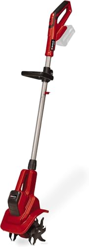 Einhell Cordless Garden Rotavator 18V Power X-Change Powerful Soil Cultivator 20cm Working Width 15cm Working Depth Without Battery GE-CR 18/20 Li E Solo Tiller