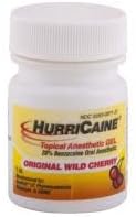 Beutlich HurriCaine Wild Cherry Flavored Topical Anesthetic Gel 1 oz. Jar