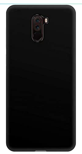 Image of Mobile Back Cover Case for Xiaomi Poco F1 (Silicone Case|CameraProtection|Black SC1510)