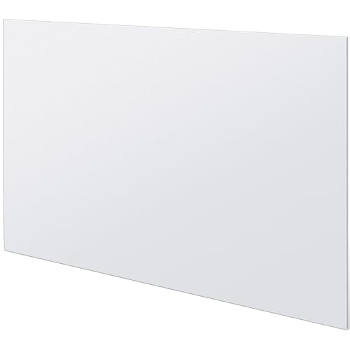 Image of Threehoney 1 Pcs White Hdpe Sheet 1 /4 inch Thick 12 x 16 Inch, HDPE Plastic Sheet High Density Polyethylene Board Flexible Solid Plastic Block for DIY Projects Crafts Machining Home